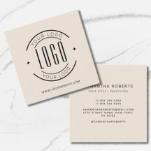 El beige moderno simple añade tu logotipo