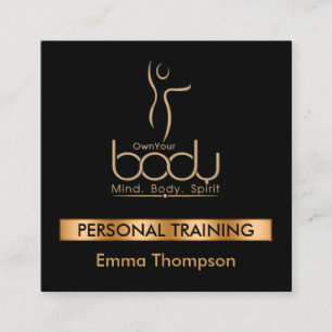 Tarjeta De Visita Cuadrada El cliente es propietario de su cuerpo