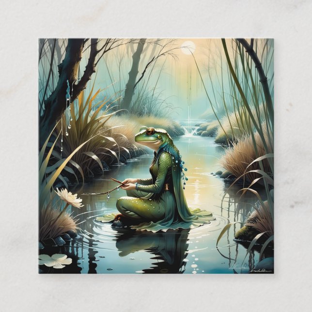 Tarjeta De Visita Cuadrada El hombre de hoy es un misterio para muchos. Cruza (Anverso)