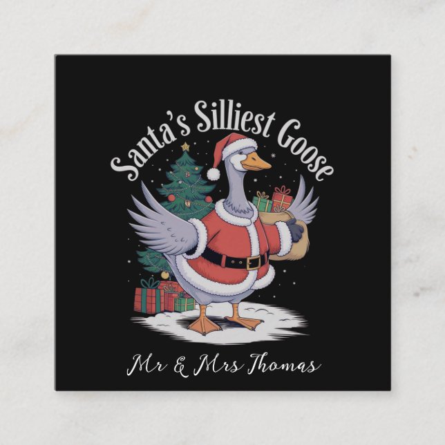 Tarjeta De Visita Cuadrada El más tonto de Santa Lucía, un chapucero relato d (Anverso)