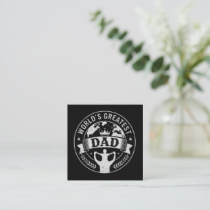 Tarjeta De Visita Cuadrada El mejor papá del mundo