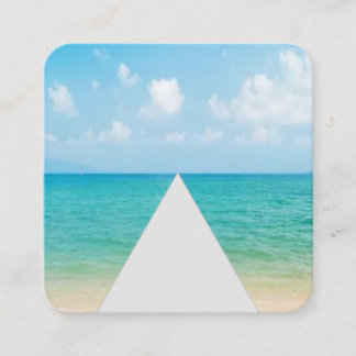 Tarjeta De Visita Cuadrada El negocio de la relajación