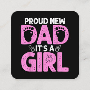 Tarjeta De Visita Cuadrada El nuevo regalo de papá divertido para hombres es