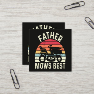 Tarjeta De Visita Cuadrada El padre corta mejor