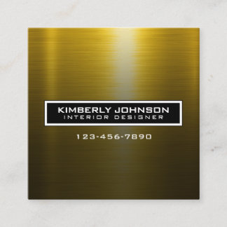 Tarjeta De Visita Cuadrada Elegant Flower Design Minimalist Editable Square B