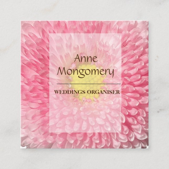 Tarjeta de visita cuadrada elegante (Anverso)