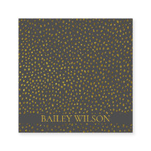 Elegante código QR patrón de puntos dorados modern