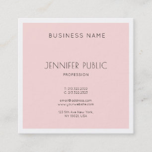 Tarjeta De Visita Cuadrada Elegante diseño Minimalista moderno de diseño mode