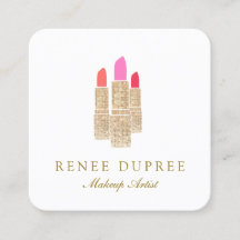 Elegante Makeup Artist Beauty Business Card