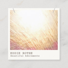 Tarjeta De Visita Cuadrada Elegante Moda Collar Moderno Mostrar Busin cuadrad