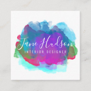 Tarjeta De Visita Cuadrada Elegante oro negro minimalista editable 2.5x2.5 Sq