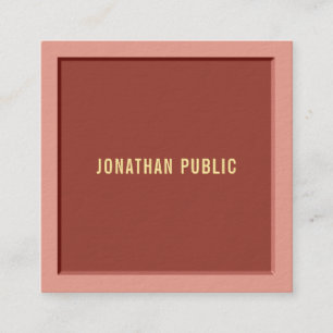 Tarjeta De Visita Cuadrada Elegante plantilla moderna Profesional de lujo Eli