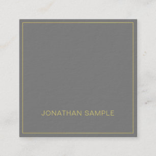 Tarjeta De Visita Cuadrada Elegante profesional y elegante lujo de gama alta