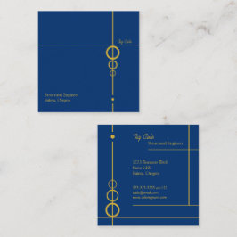 Tarjeta De Visita Cuadrada Elegante tarjeta profesional cuadrada de negocios