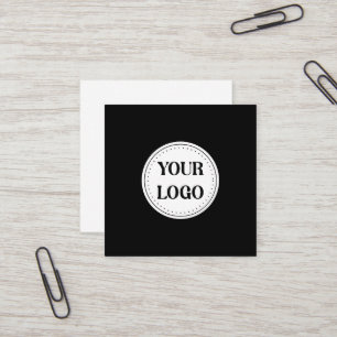 Tarjeta De Visita Cuadrada Elegante y de diseño