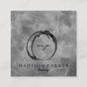 Tarjeta De Visita Cuadrada Elegante y moderno Champagne Resumen Belleza Estil