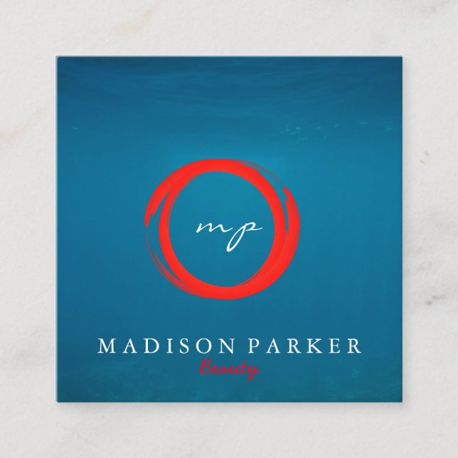 Tarjeta De Visita Cuadrada Elegante y moderno Champagne Resumen Belleza Estil (Anverso)