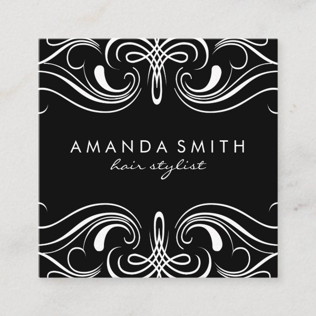 Tarjeta De Visita Cuadrada Elementos para la ventilación (Anverso)