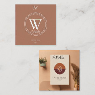 Tarjeta De Visita Cuadrada Elevar su presencia:Exquisito BusinessCardDesign