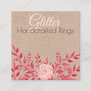 Tarjeta De Visita Cuadrada Embalaje De La Pantalla De Anillo De Inclinación D