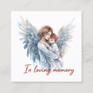 Tarjeta De Visita Cuadrada En la memoria amorosa