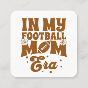 Tarjeta De Visita Cuadrada En Mi Era de Mamá de Fútbol