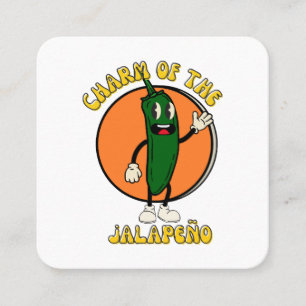 Tarjeta De Visita Cuadrada Encanto del Jalapeño