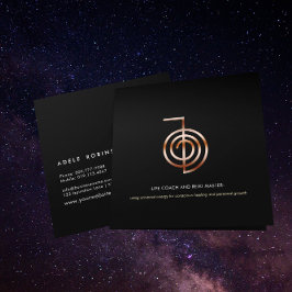 Tarjeta De Visita Cuadrada Encargado de la Vida Maestro de Reiki
