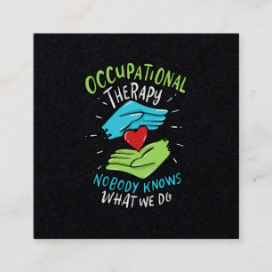 Tarjeta De Visita Cuadrada Enfermera terapeuta ocupacional