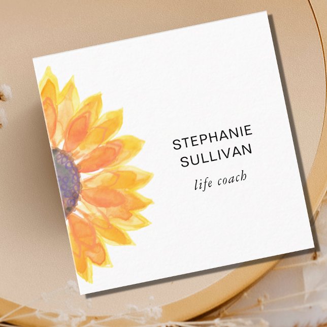 Tarjeta De Visita Cuadrada Entrenador de vida Botánico (Subido por el creador)