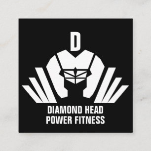 Tarjeta De Visita Cuadrada Entrenador personal/GYM/FITNESS