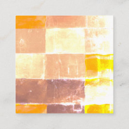 Tarjeta De Visita Cuadrada Envase amarillo