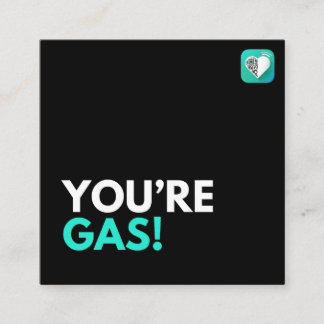 Tarjeta De Visita Cuadrada Eres gas