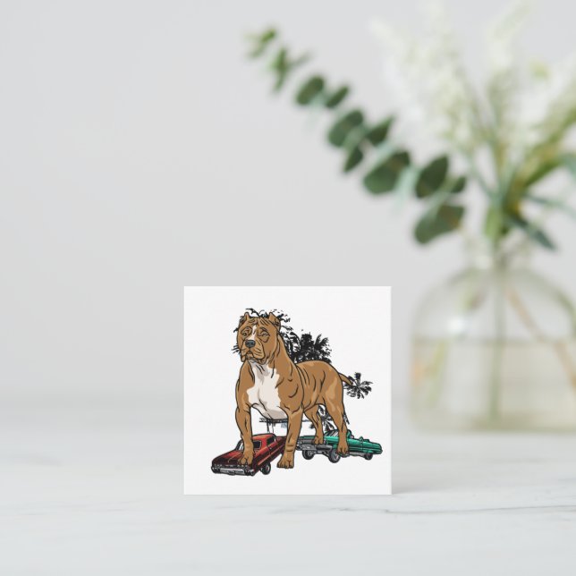 Tarjeta De Visita Cuadrada Es una cosa de cali (Anverso de pie)