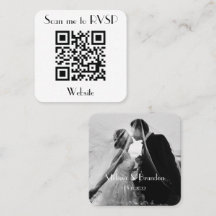 Escanearme a RSVP Boda QR Code Photo Response