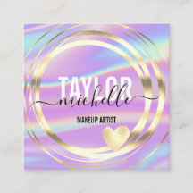 escritura moderna holográfica purpurina cuadrado