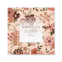 Espectacular patrón floral marrón