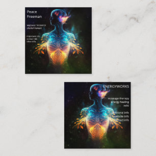 Tarjeta De Visita Cuadrada Esperanza viva Energía Espiritual