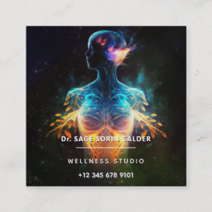 Tarjeta De Visita Cuadrada Esperanza viva   Energía Espiritual