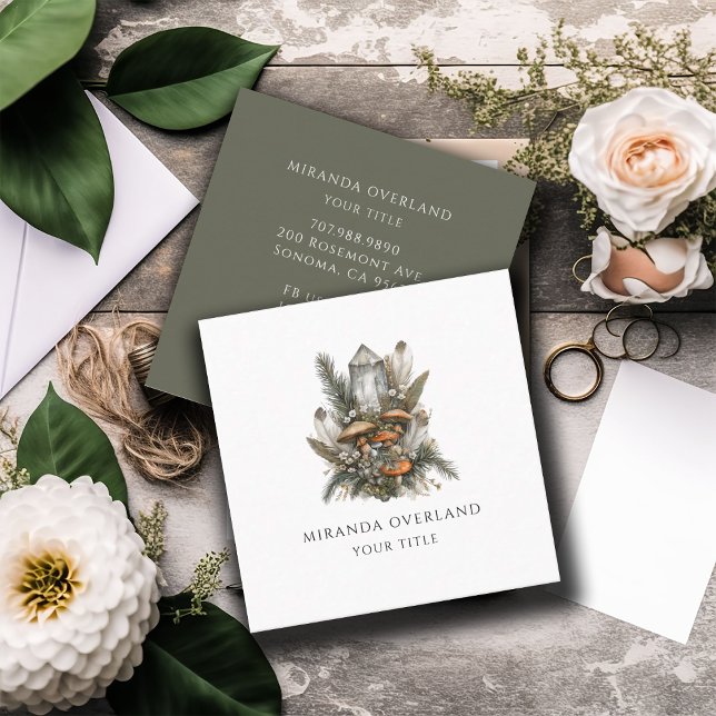 Tarjeta De Visita Cuadrada Espiritual de energía cristalina saludable (Subido por el creador)