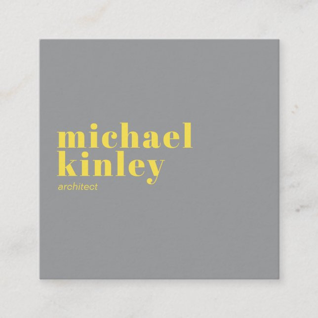 Tarjeta De Visita Cuadrada Establecimiento de redes profesionales modernas de (Anverso)