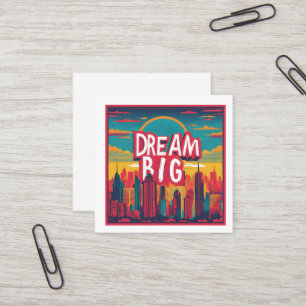 Tarjeta De Visita Cuadrada Estar inspirado - Diseños motivacionales y de mejo