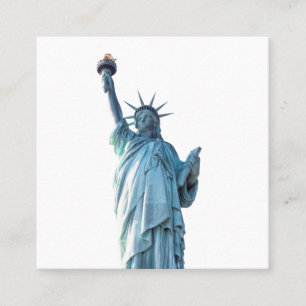 Tarjeta De Visita Cuadrada Estatua de la Libertad Nueva York