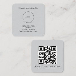 Tarjeta De Visita Cuadrada Estética Elegante Moderno Minimalista Lujo Persona