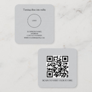 Tarjeta De Visita Cuadrada Estética Elegante Moderno Minimalista Lujo Persona