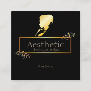 Tarjeta De Visita Cuadrada Estético