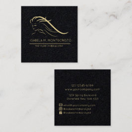 Tarjeta De Visita Cuadrada Estilista de pelo minimalista