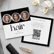 Estilistas De Pelo 3 Código QR De Foto Redes Socia