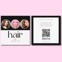 Estilistas de Pelo 3 Código QR Foto Redes Sociales
