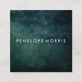 Tarjeta De Visita Cuadrada Estilo de belleza abstracto azul